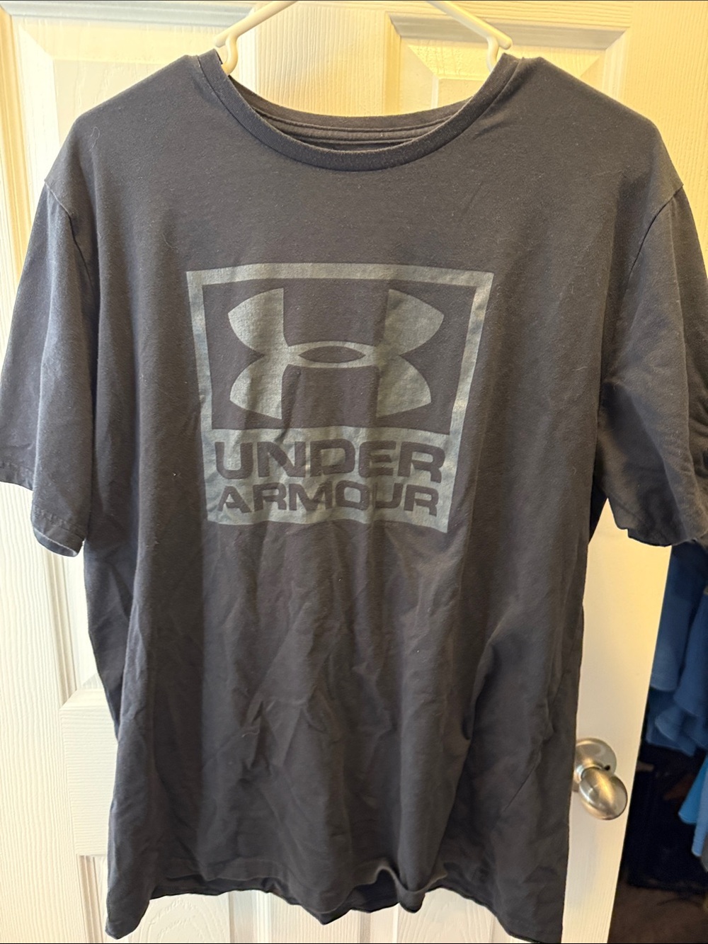 Under Armour Black Short-Sleeve Logo Tee
